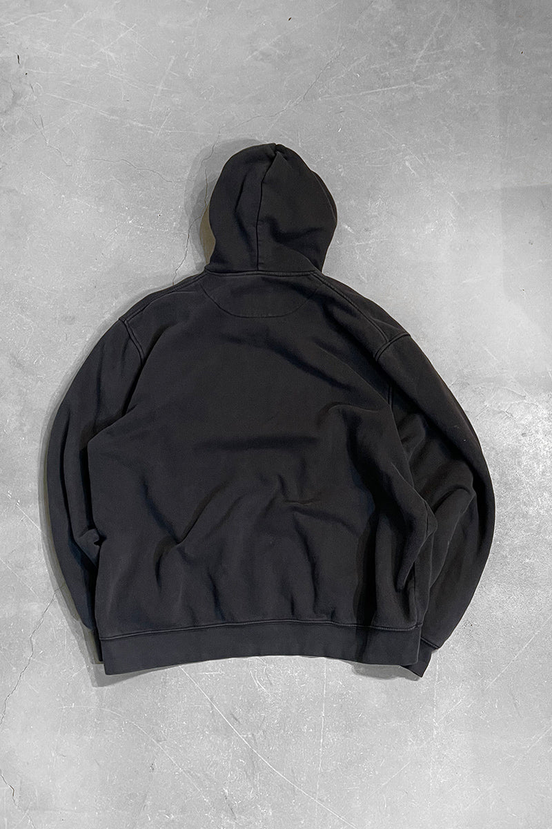 MADE IN TURKEY Y2K EARLY 00'S SWEAT HOODIE / BLACK [SIZE: XL USED]