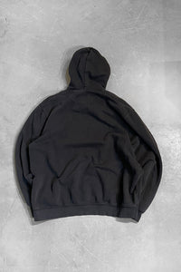 MADE IN TURKEY Y2K EARLY 00'S SWEAT HOODIE / BLACK [SIZE: XL USED]