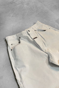 Y2K EARLY 00'S CARPENTER PANTS / WHITE [SIZE: 34 USED]