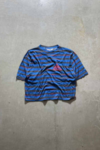 BORDER LOGO T-SHIRT / BLUE [SIZE: S NOS/DEADSTOCK]