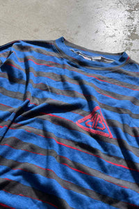 BORDER LOGO T-SHIRT / BLUE [SIZE: S NOS/DEADSTOCK]