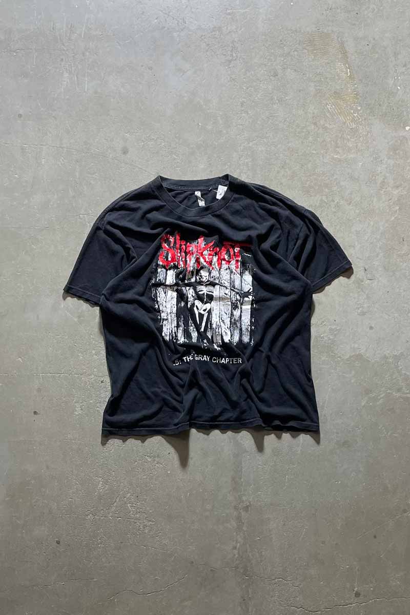 Y2K EARLY 00'S SLIPKNOT T-SHIRT / BLACK [SIZE: XL USED]