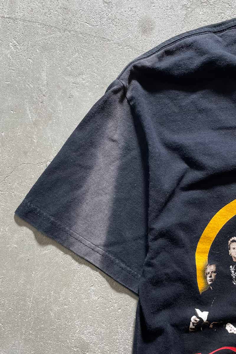 MADE IN MEXICO 03-04 KISS AEROSMITH TOUR BAND T-SHIRT / BLACK [SIZE: L USED]
