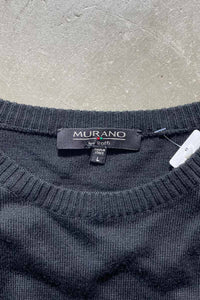 MADE IN ITALY KNIT T-SHIRT / BLACK [SIZE: L USED]
