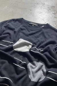MADE IN ITALY KNIT T-SHIRT / BLACK [SIZE: L USED]