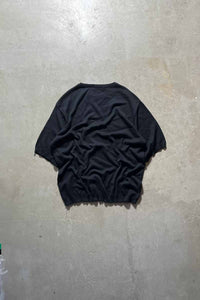 MADE IN ITALY KNIT T-SHIRT / BLACK [SIZE: L USED]