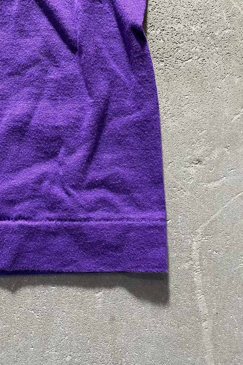 MADE IN USA 90'S SKULL PRINT T-SHIRT / PURPLE [SIZE: M USED]