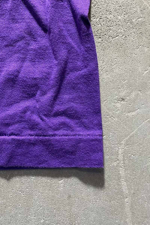 MADE IN USA 90'S SKULL PRINT T-SHIRT / PURPLE [SIZE: M USED]