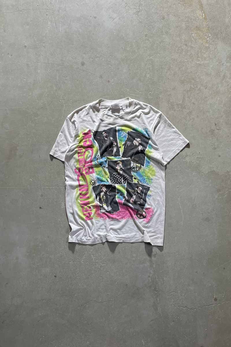 MADE IN USA 90'S NEW KIDS ON THE BLOCK T-SHIRT / WHITE [SIZE: M USED]