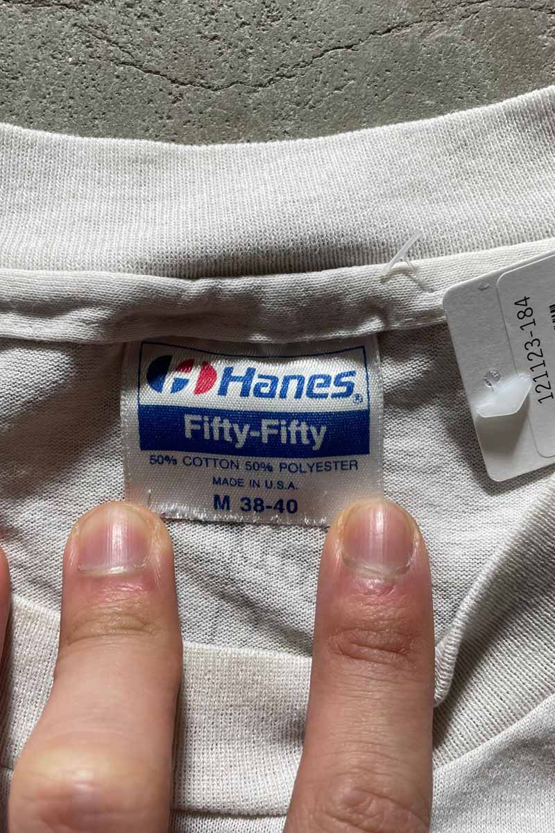 MADE IN USA 90'S NEW KIDS ON THE BLOCK T-SHIRT / WHITE [SIZE: M USED]