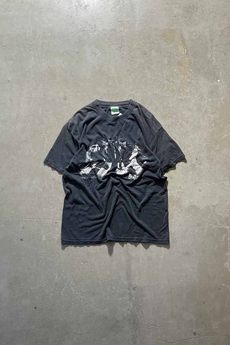 MADE IN MEXICO 05'S ABBEY ROAD PRINT BAND T-SHIRT / BLACK [SIZE: L USED]