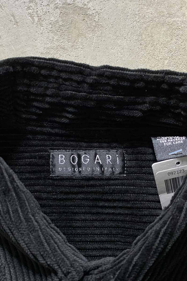 90'S L/S CORDUROY SHIRT JACKET / BLACK [SIZE: XL USED]