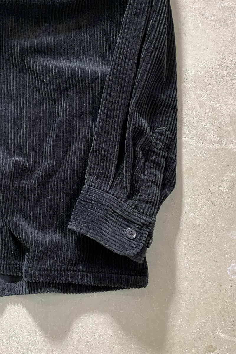 90'S L/S CORDUROY SHIRT JACKET / BLACK [SIZE: XL USED]