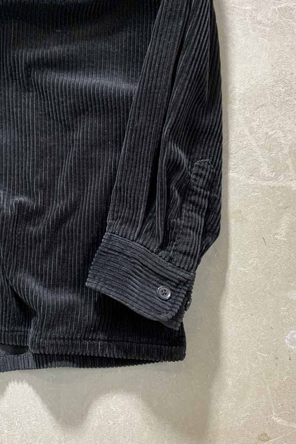 90'S L/S CORDUROY SHIRT JACKET / BLACK [SIZE: XL USED]