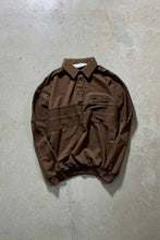 画像をギャラリービューアに読み込む, L/S DESIGN POLO SHIRT / BROWN [SIZE: XL USED]

