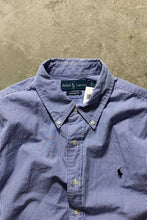 画像をギャラリービューアに読み込む, 90&#39;S L/S B.D COTTON GINGHAM CHECK CUSTOM FIT SHIRT / BLUE [SIZE: L USED]
