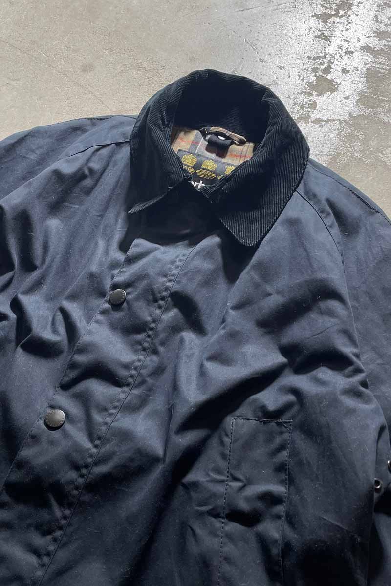 ASHBY WAX JACKET / BLACK [SIZE: XL USED]