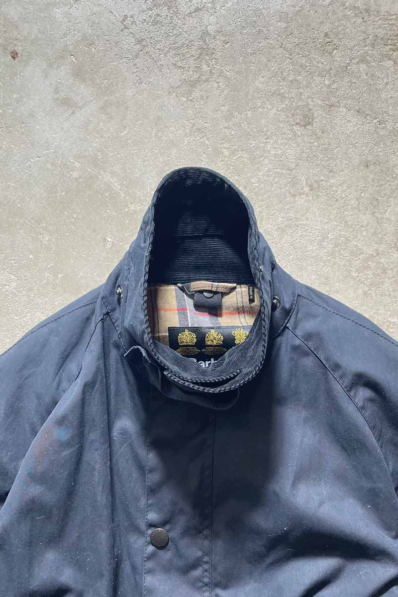ASHBY WAX JACKET / BLACK [SIZE: XL USED]