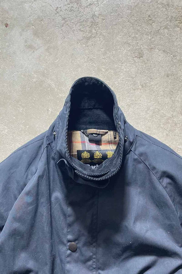 ASHBY WAX JACKET / BLACK [SIZE: XL USED]