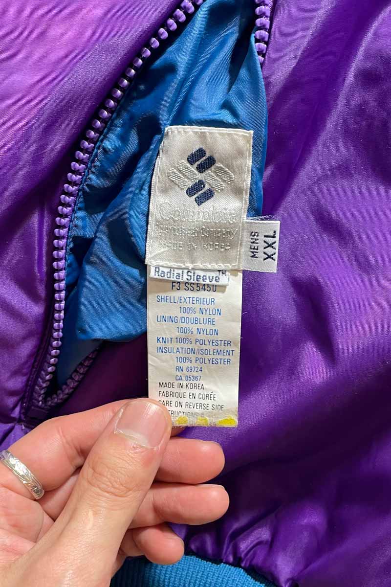 REVERSIBLE NYLON PUFF JACKET / BLUE [SIZE: 2XL USED]