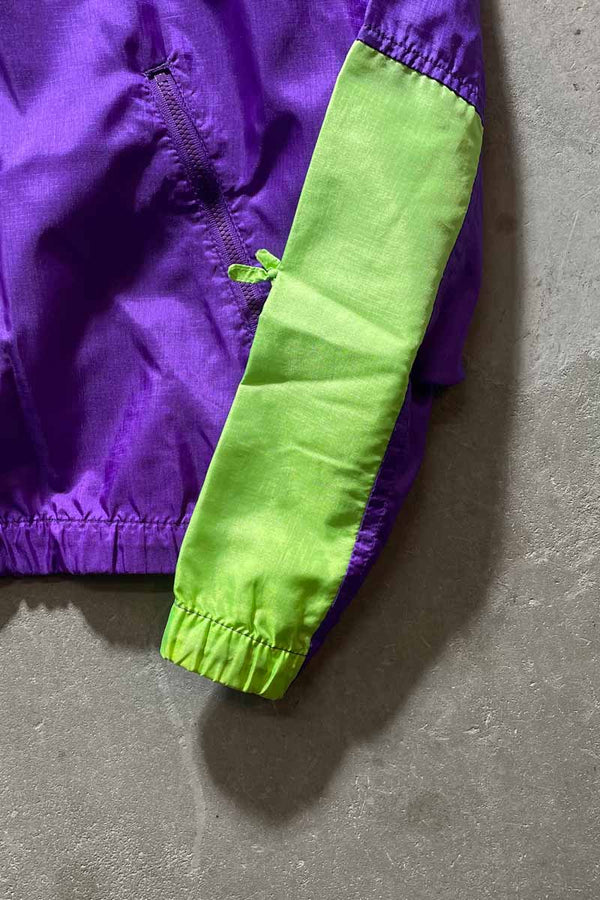 90'S PULLOVER NYLON JACKET / PURPLE [SIZE: XL USED]