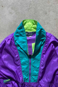 90'S PULLOVER NYLON JACKET / PURPLE [SIZE: XL USED]