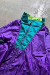 90'S PULLOVER NYLON JACKET / PURPLE [SIZE: XL USED]