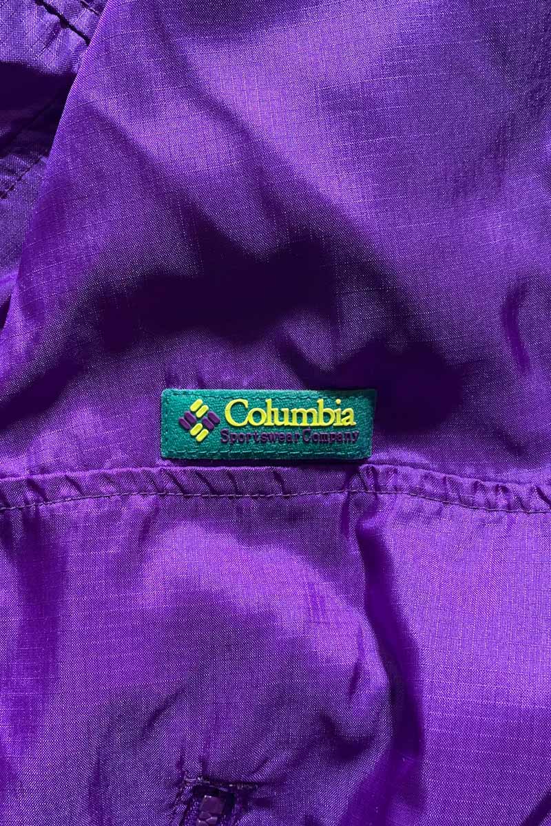 90'S PULLOVER NYLON JACKET / PURPLE [SIZE: XL USED]