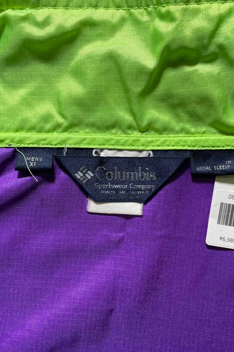 90'S PULLOVER NYLON JACKET / PURPLE [SIZE: XL USED]
