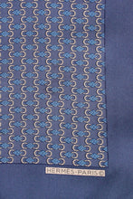 画像をギャラリービューアに読み込む, MADE IN FRANCE SILK SCARF / BLUE [SIZE: O/S USED]
