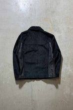 画像をギャラリービューアに読み込む, ZIP UP SUEDE LEATHER JACKET / BLACK [SIZE: M USED]
