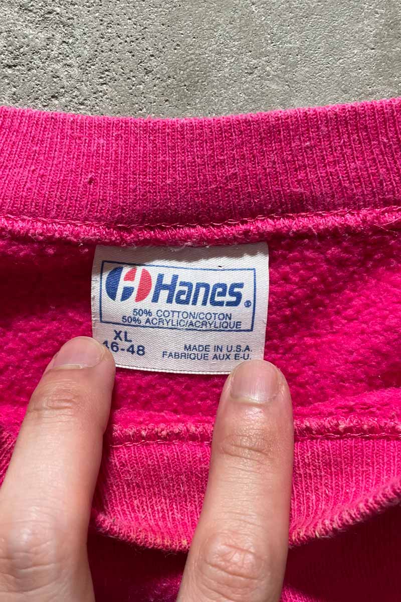 YALE COLLEGE LOGO SWEATSHIRT / PINK [SIZE: XL USED]