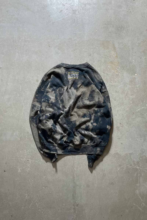 MADE IN USA 90'S BEAVER BLEACHED SWEATSHIRT / BLACK [SIZE: XL USED]
