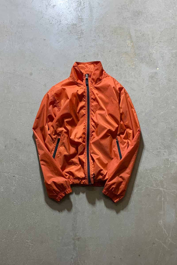 Y2K 03'S ZIP UP RIP STOP NYLON JACKET / ORANGE [SIZE: S USED]