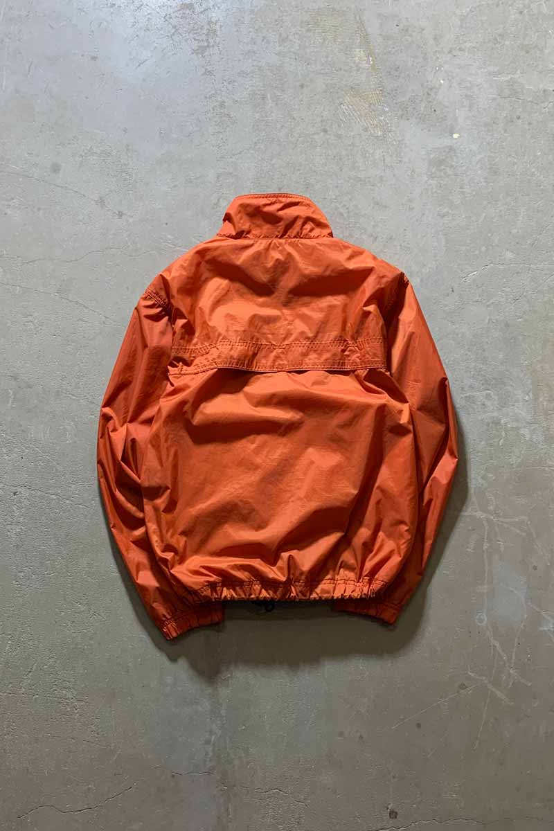 Y2K 03'S ZIP UP RIP STOP NYLON JACKET / ORANGE [SIZE: S USED]