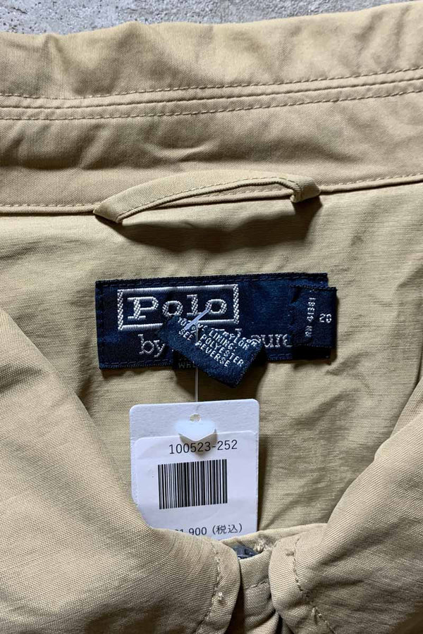 90'S ZIP UP MIDDLE COAT / BEIGE [SIZE: L USED]