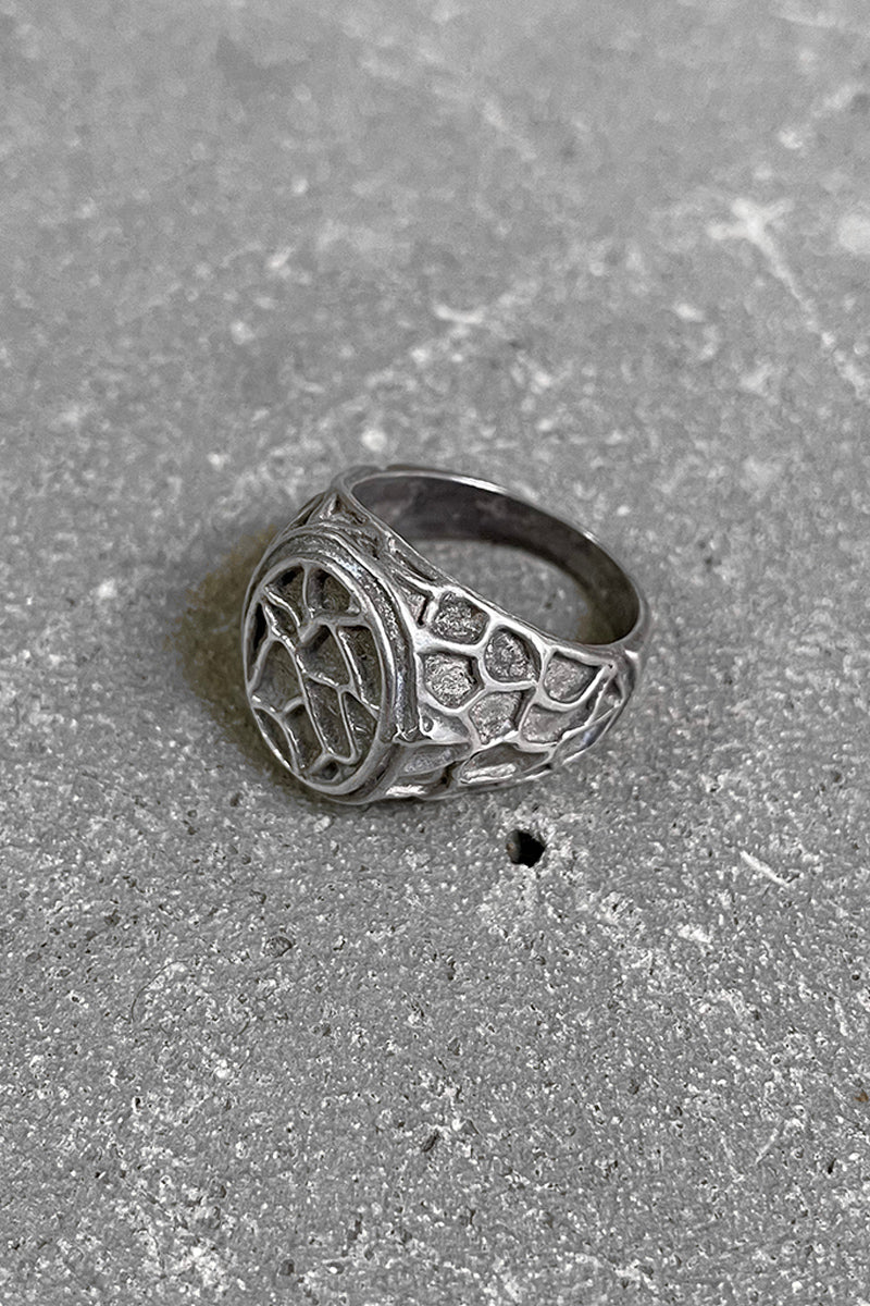 925 SILVER RING / SILVER [SIZE: 14号相当 USED]