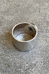 MADE IN MEXICO 925 SILVER RING W/TURQUOISE [SIZE: 15号 USED]