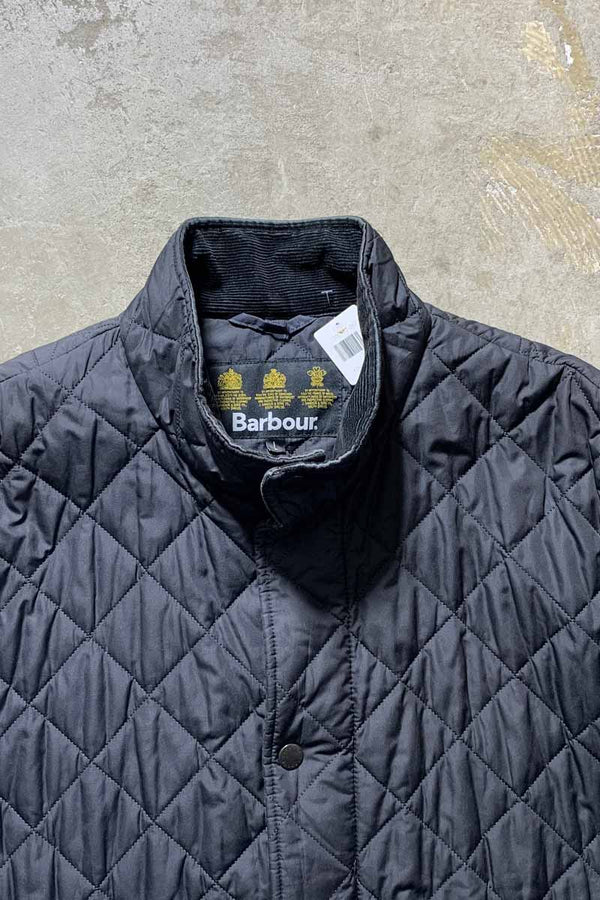 QUILTING JACKET / BLACK [SIZE: L USED]
