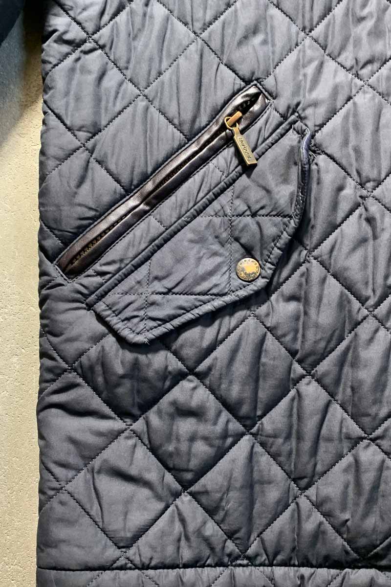 QUILTING JACKET / BLACK [SIZE: L USED]