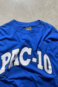 MADE IN USA 90'S PAC-10 PRINT T-SHIRT / BLUE [SIZE: XL USED]