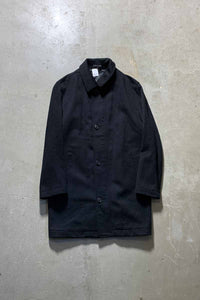 ZIP UP WOOL COAT W/QUILTING LINER / BLACK [SIZE: M USED]