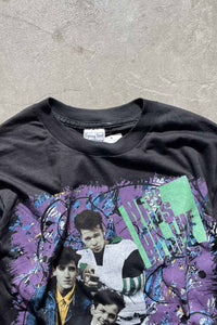 MADE IN USA 90'S NEW KIDS ON THE BLOCK BAND T-SHIRT / BLACK [SIZE: M USED]