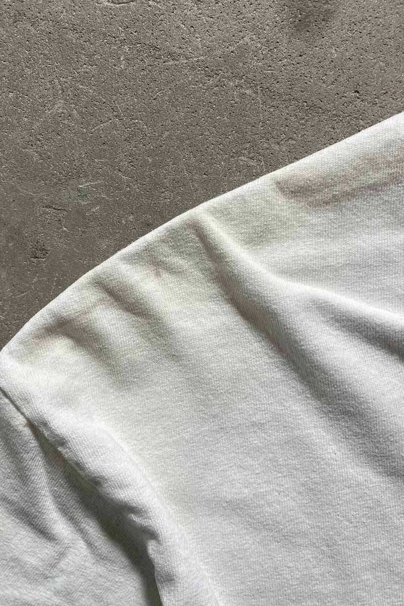 90'S LOGO PRINT T-SHIRT / WHITE [SIZE: L USED]