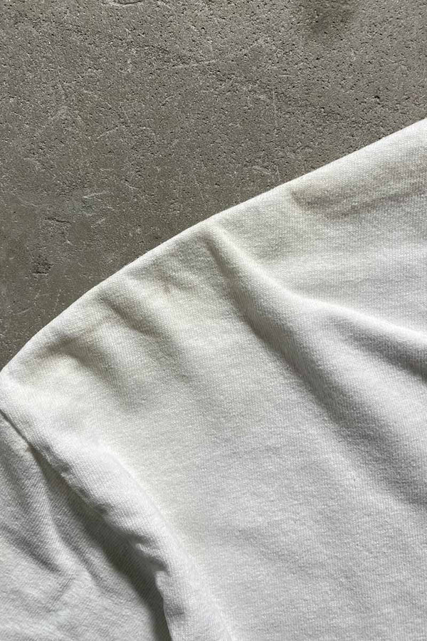 90'S LOGO PRINT T-SHIRT / WHITE [SIZE: L USED]