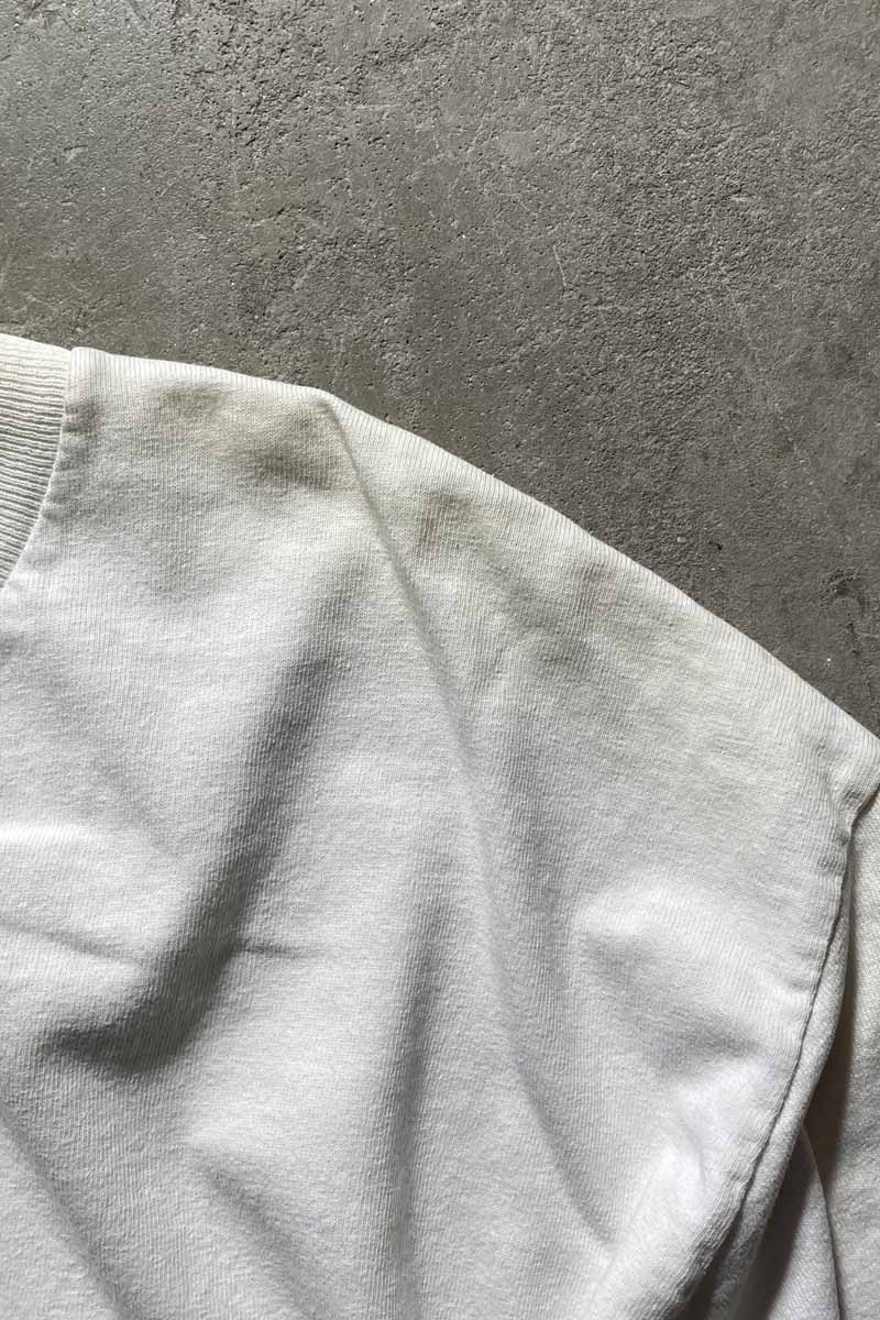 90'S LOGO PRINT T-SHIRT / WHITE [SIZE: L USED]