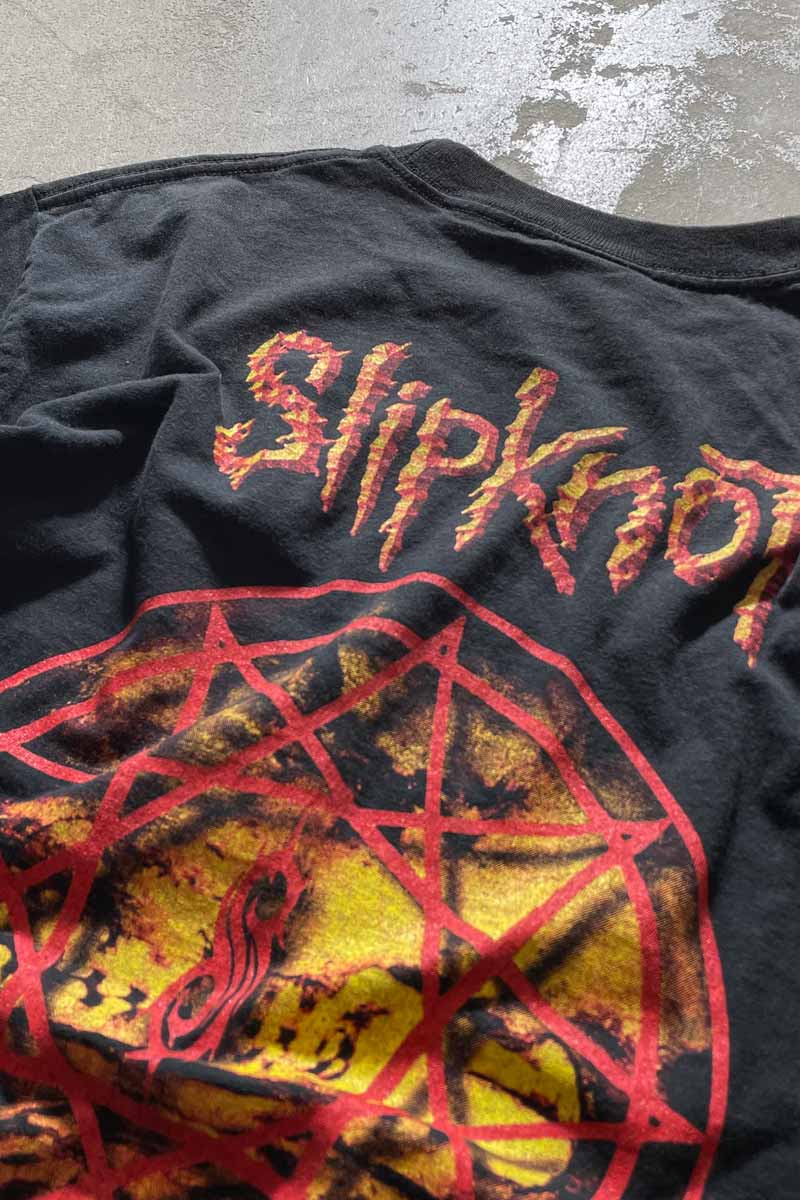 MADE IN MEXICO Y2K EARLY 00'S SLIPKNOT THE SUBLIMINAL VERSES BAND T-SHIRT / BLACK [SIZE: L USED]