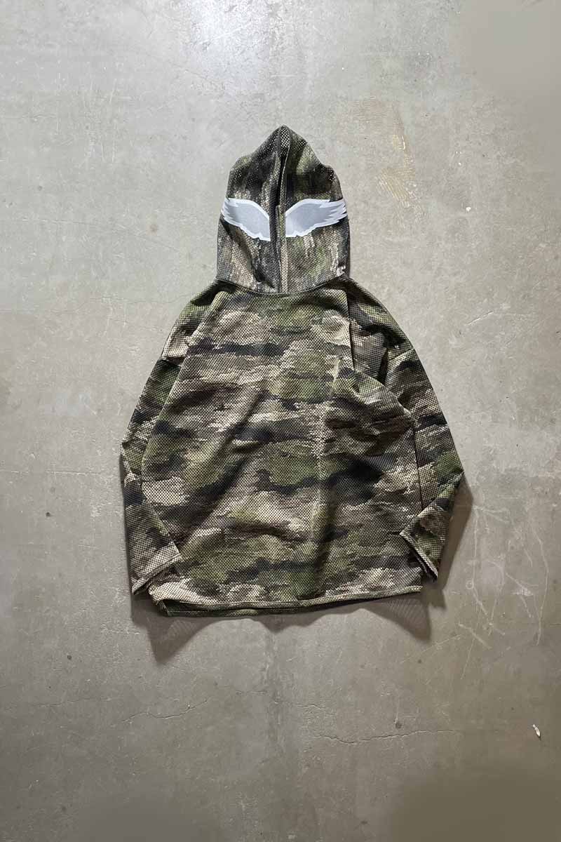 PULLOVER MESH HOODIE JACKET / CAMO [SIZE: XL USED]