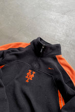画像をギャラリービューアに読み込む, Y2K EARLY 00&#39;S NY METS HALF-ZIP FLEECE JACKET / BLACK [SIZE: XL USED]
