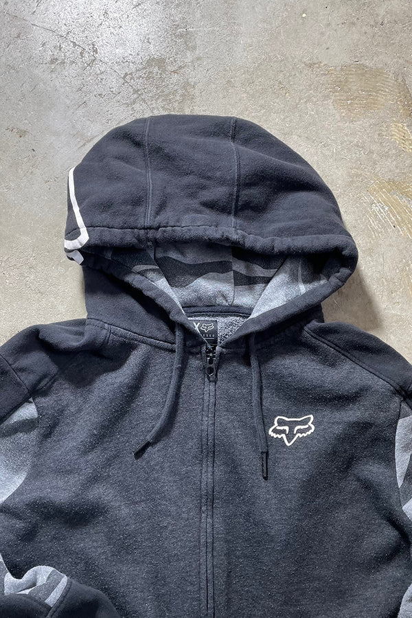Y2K EARLY 00'S ZIP HOODIE JACKET / GRAY [SIZE: M USED]